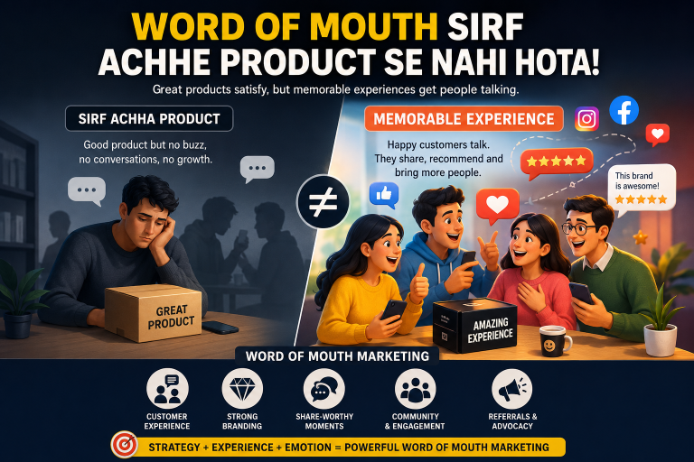 Word of Mouth sirf achhe product se nahi hota! – The Real Secret Behind Powerful Word of Mouth Marketing