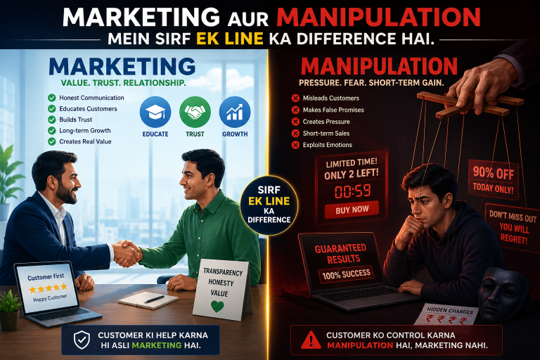 Marketing aur Manipulation Mein Sirf Ek Line Ka Difference Hai