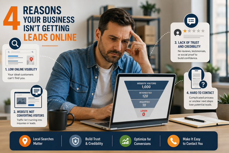 4 Reasons Your Business Isn’t Getting Leads Online